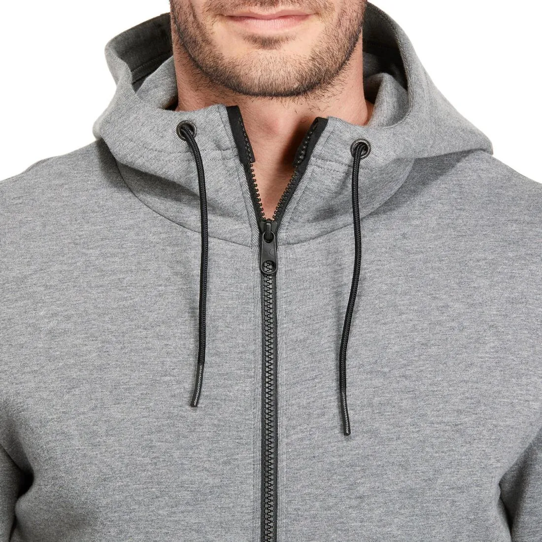 Spacer Gym & Pilates Hoodie Jacket - Medium Grey