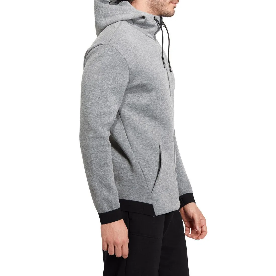 Spacer Gym & Pilates Hoodie Jacket - Medium Grey
