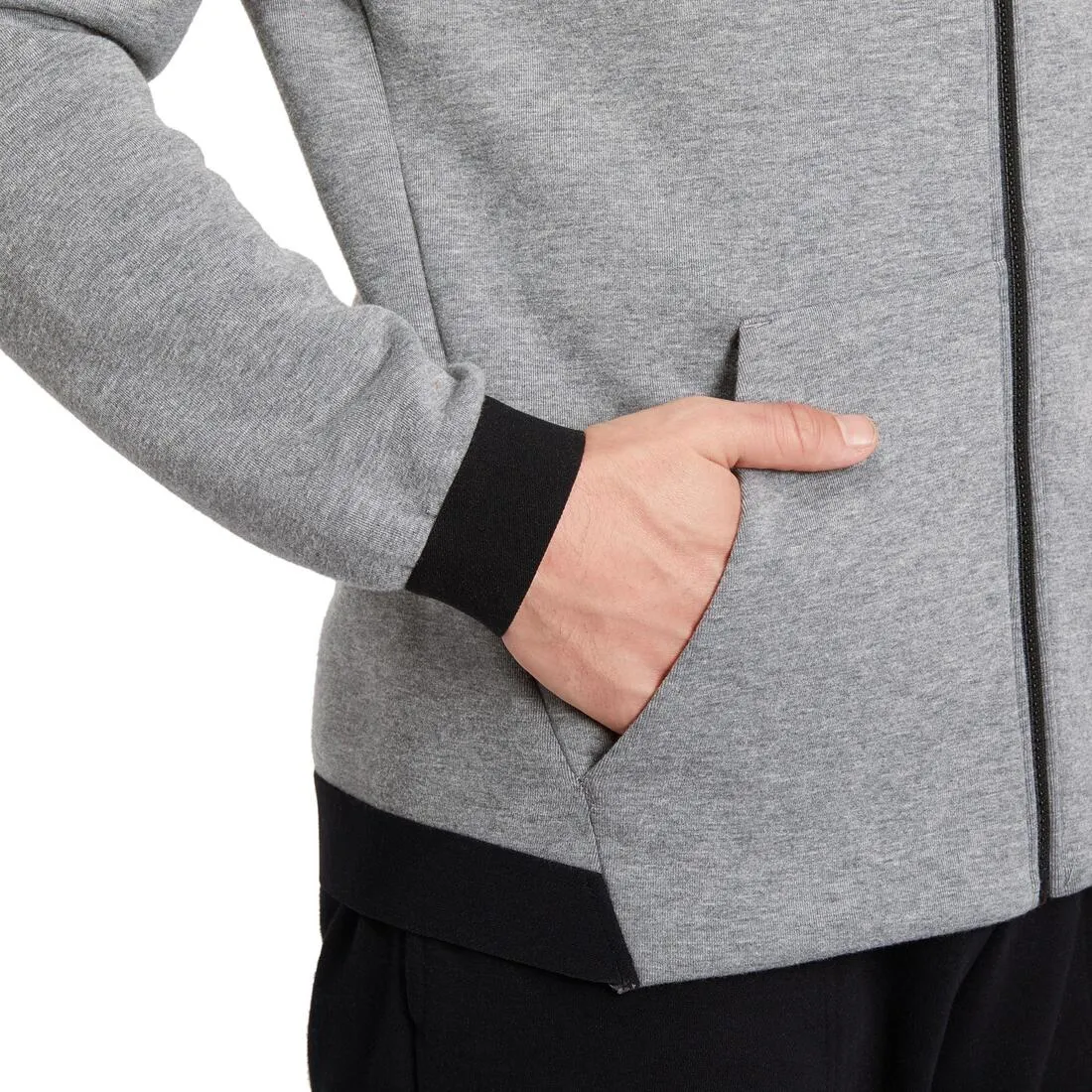 Spacer Gym & Pilates Hoodie Jacket - Medium Grey