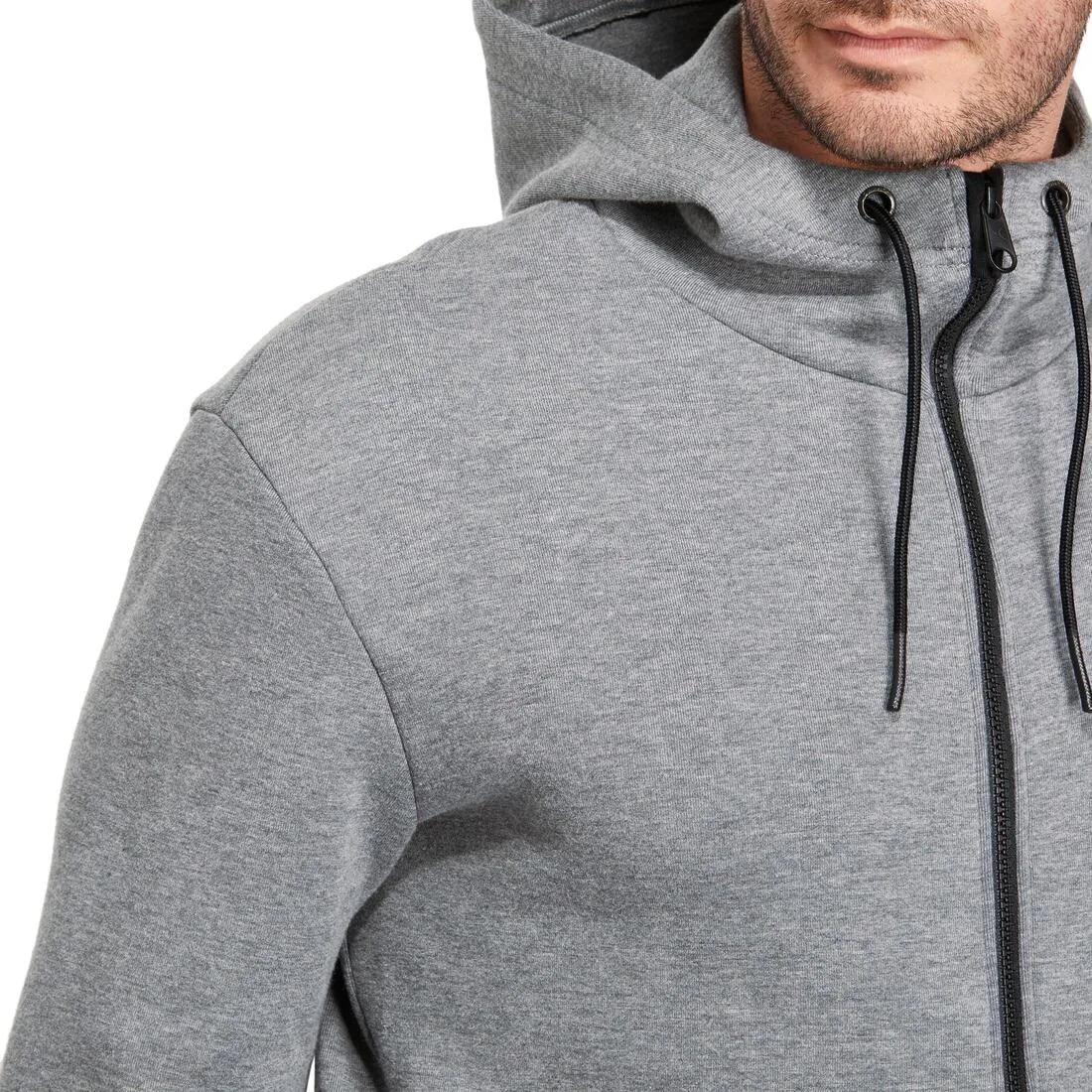 Spacer Gym & Pilates Hoodie Jacket - Medium Grey