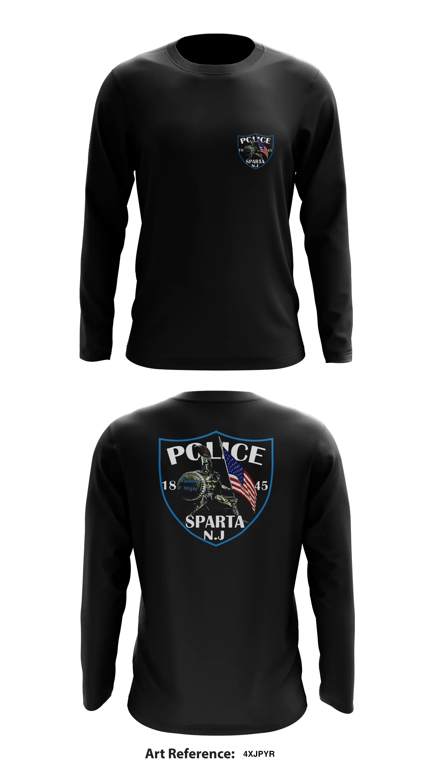 Sparta Twp Police Dept Store 1 - Core Men's LS Performance Tee - 4XJPYR