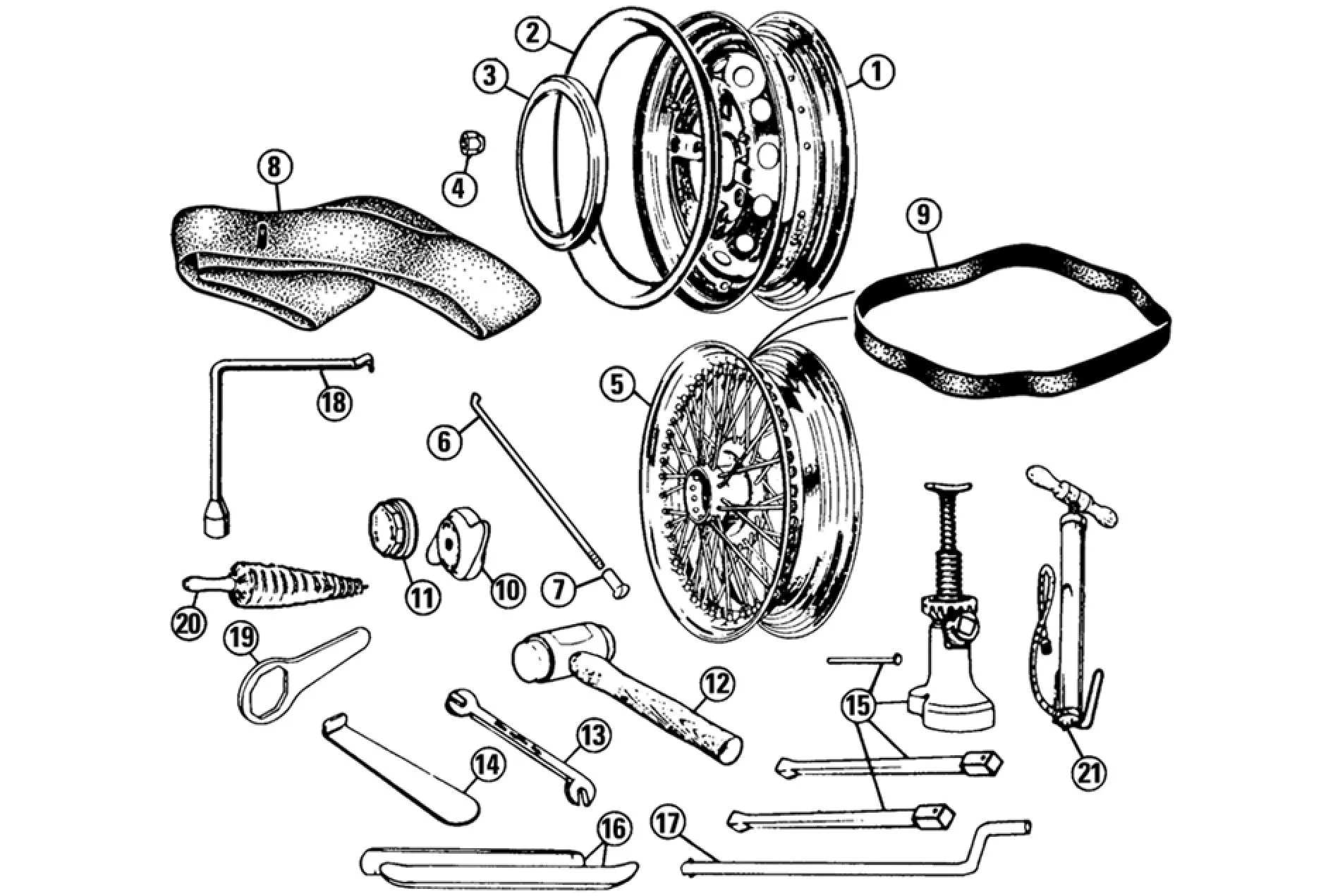 SPOKE, OUTER/LONG, 6.20", MILD STEEL