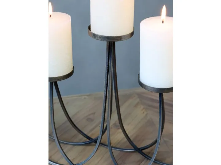 Stage m. 5 lysholdere til bloklys - Chic Antique