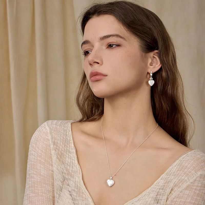 Starry Night Heart Pendant Necklace