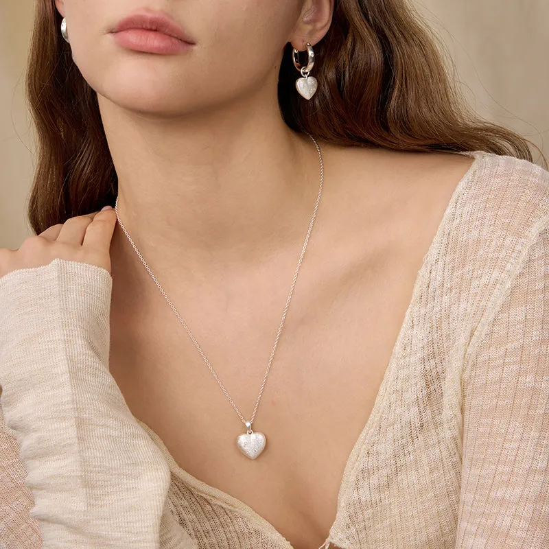 Starry Night Heart Pendant Necklace