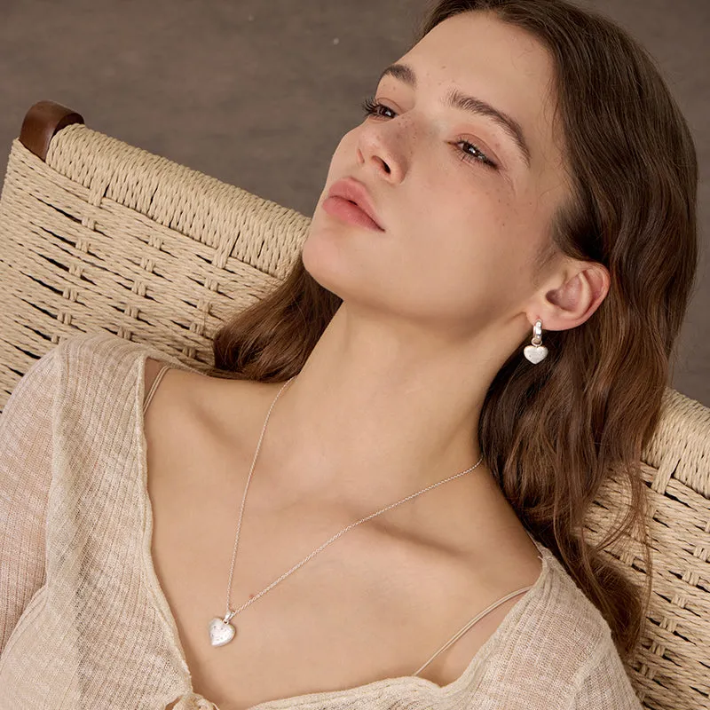 Starry Night Heart Pendant Necklace