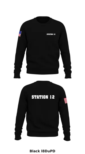 Station 12 Store 1 Core Men's Crewneck Performance Sweatshirt - l8DuPD