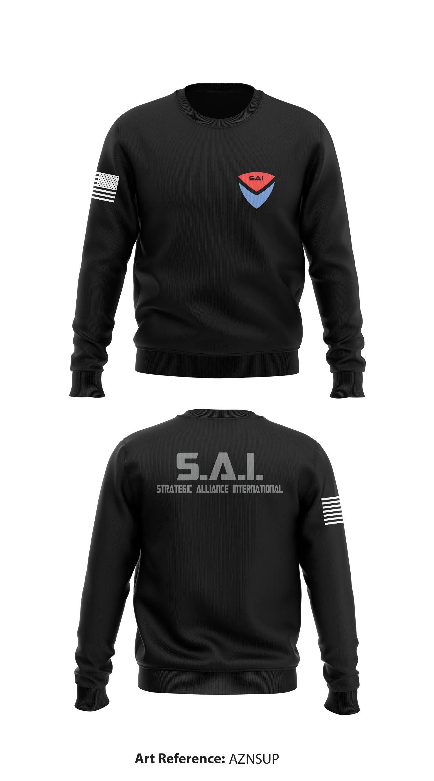 STRATEGIC ALLIANCE INTERNATIONAL Core Men's Crewneck Performance Sweatshirt - aZNsUp