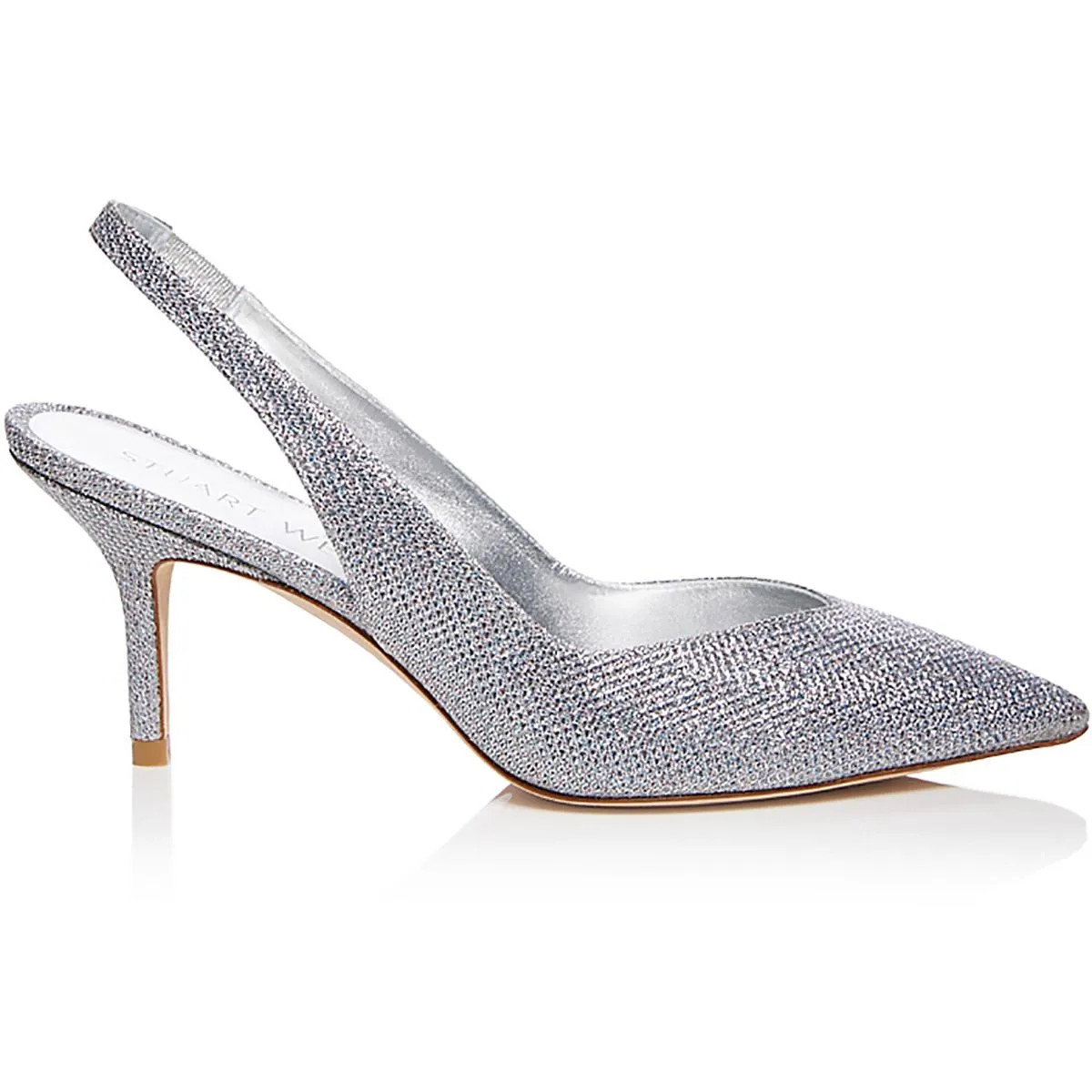 Stuart Weitzman Womens EVA 75 SLINGBACK Cushioned Footbed Slingback Heels