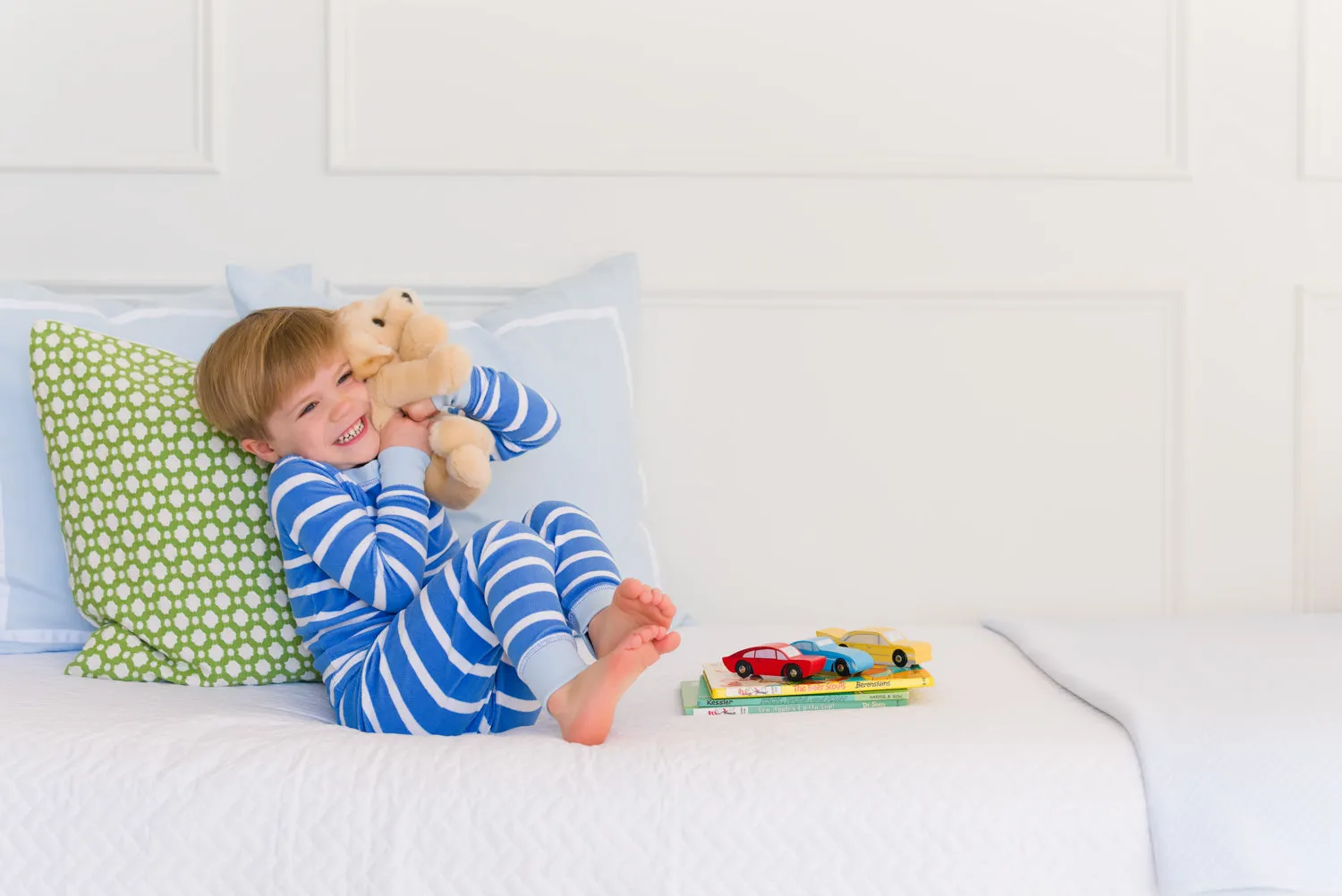 Sutton's Sweet Dream Set (Fleece) - Barbados Blue Stripe with Beale Street Blue