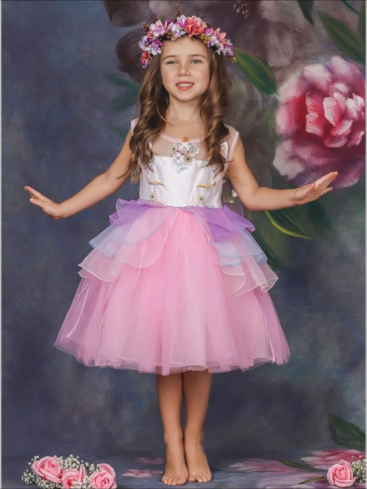 Sweet Unicorn Magic Party Tutu Dress Costume