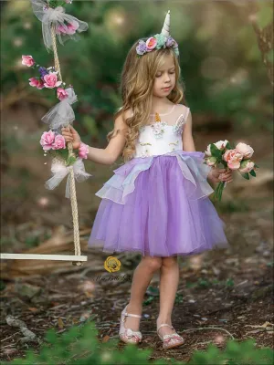 Sweet Unicorn Magic Party Tutu Dress Costume