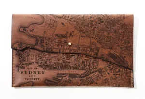 Sydney Map Clutch