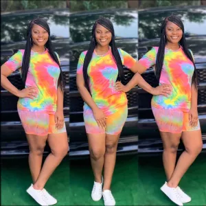 Tara Tie Dye Set (Rainbow)
