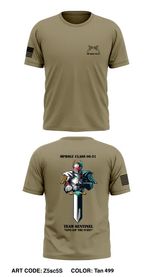 Team Sentinel, Class 06-21 MPBOLC Store 1 Core Men's SS Performance Tee - Z5sc5S