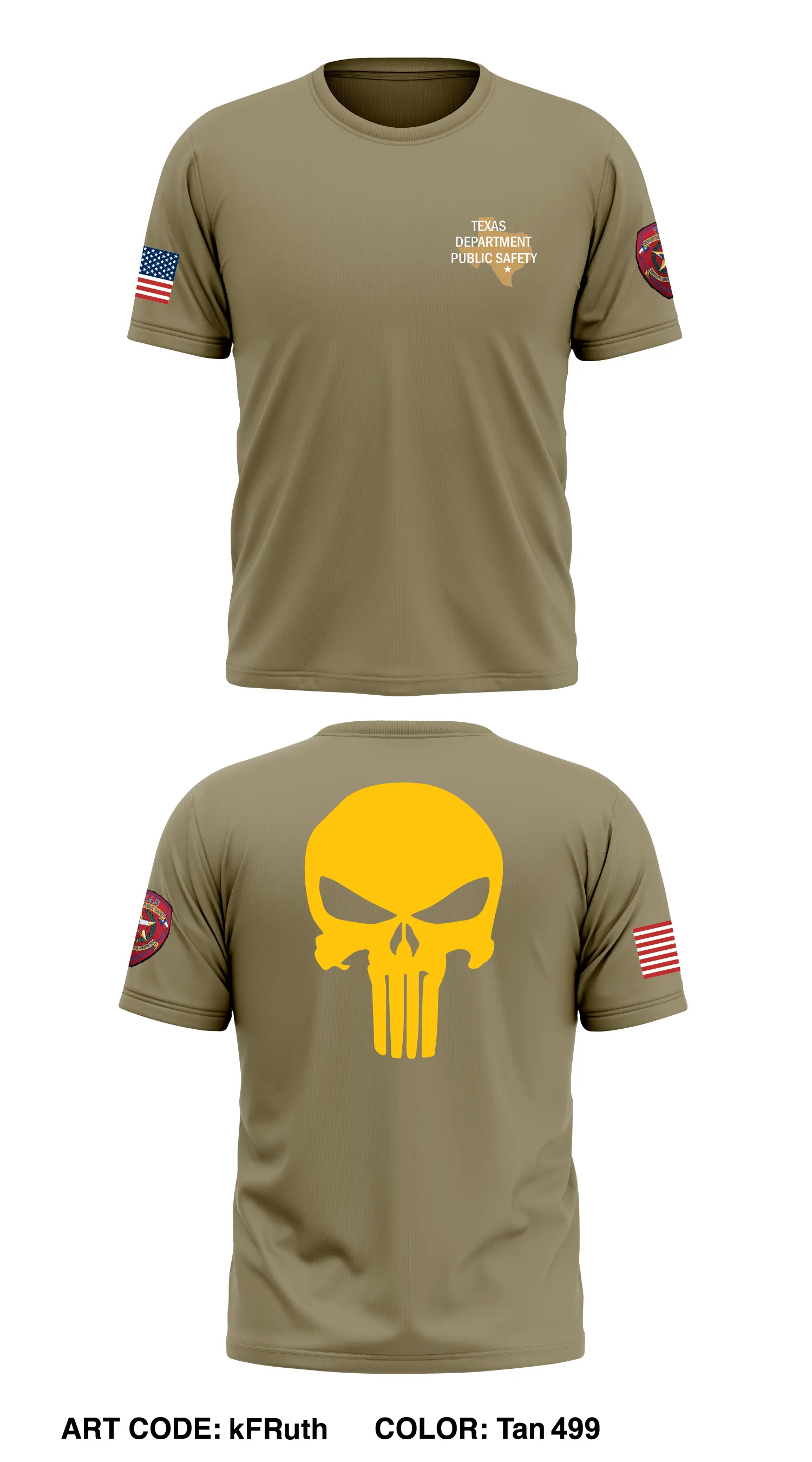 Texas Dept of Public Safety  Store 1 Core Men's SS Performance Tee - kFRuth
