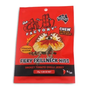 The Chilli Factory | Fiery Frillneck Hiss - Smokey Tomato Chilli Jerky