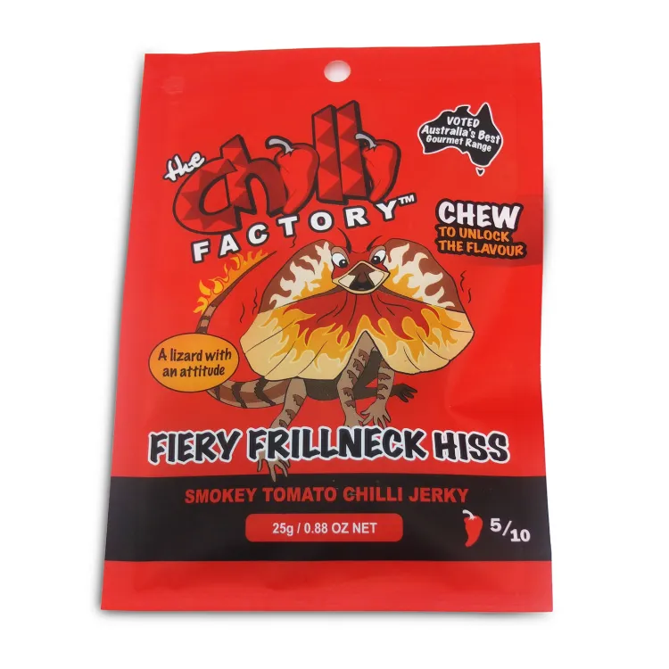 The Chilli Factory | Fiery Frillneck Hiss - Smokey Tomato Chilli Jerky