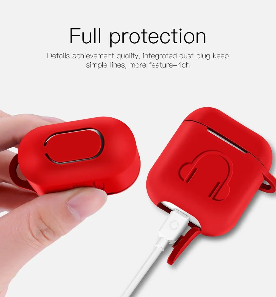 The Classy Red Cover Case for Airpods