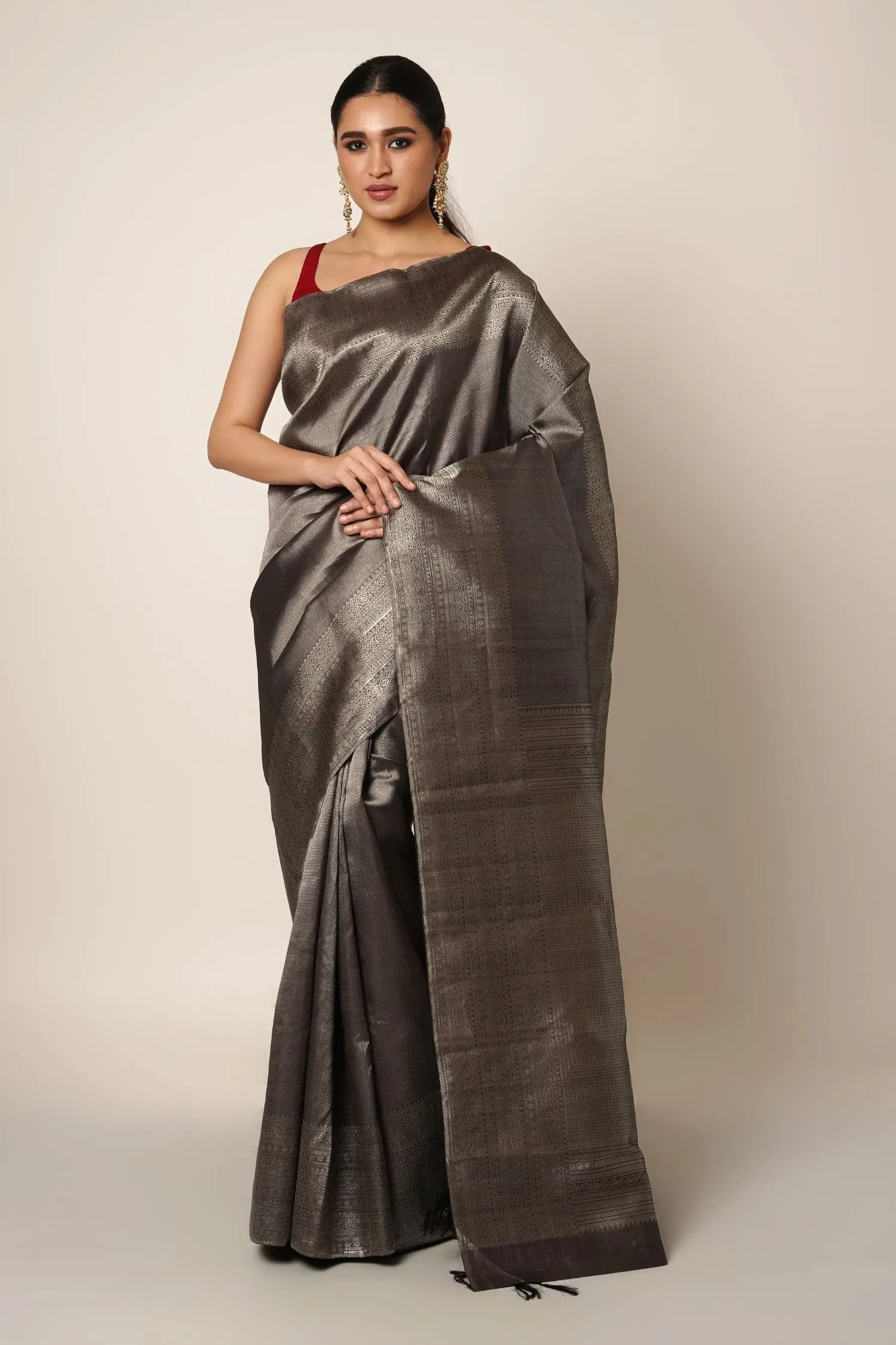 The Dove Kanjiveram Saree