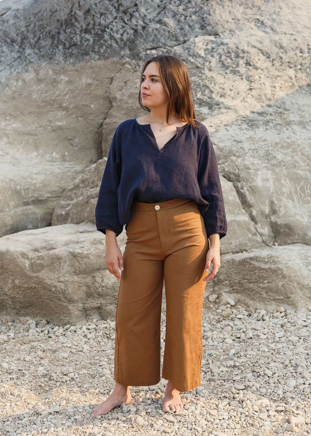The Faye Pant in Tobacco