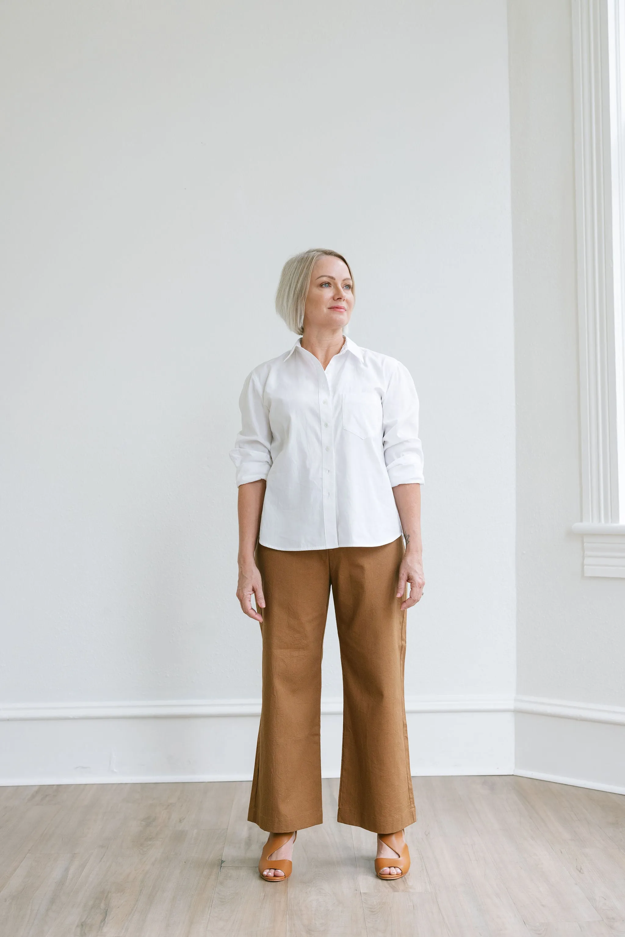 The Faye Pant in Tobacco