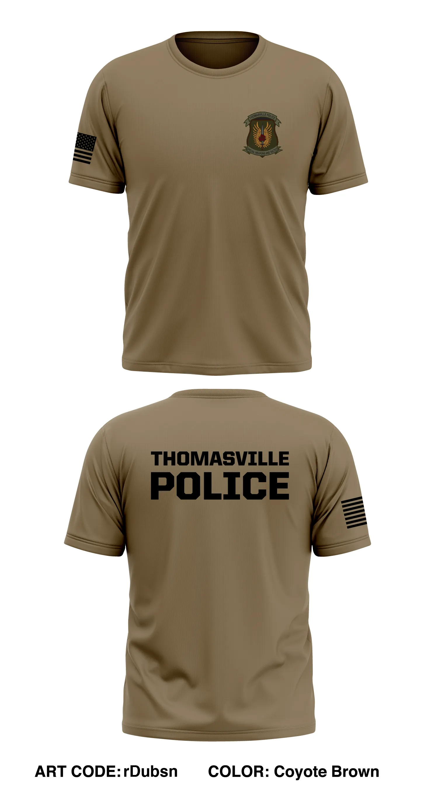 Thomasville SWAT Store 1 Core Men's SS Performance Tee - rDubsn