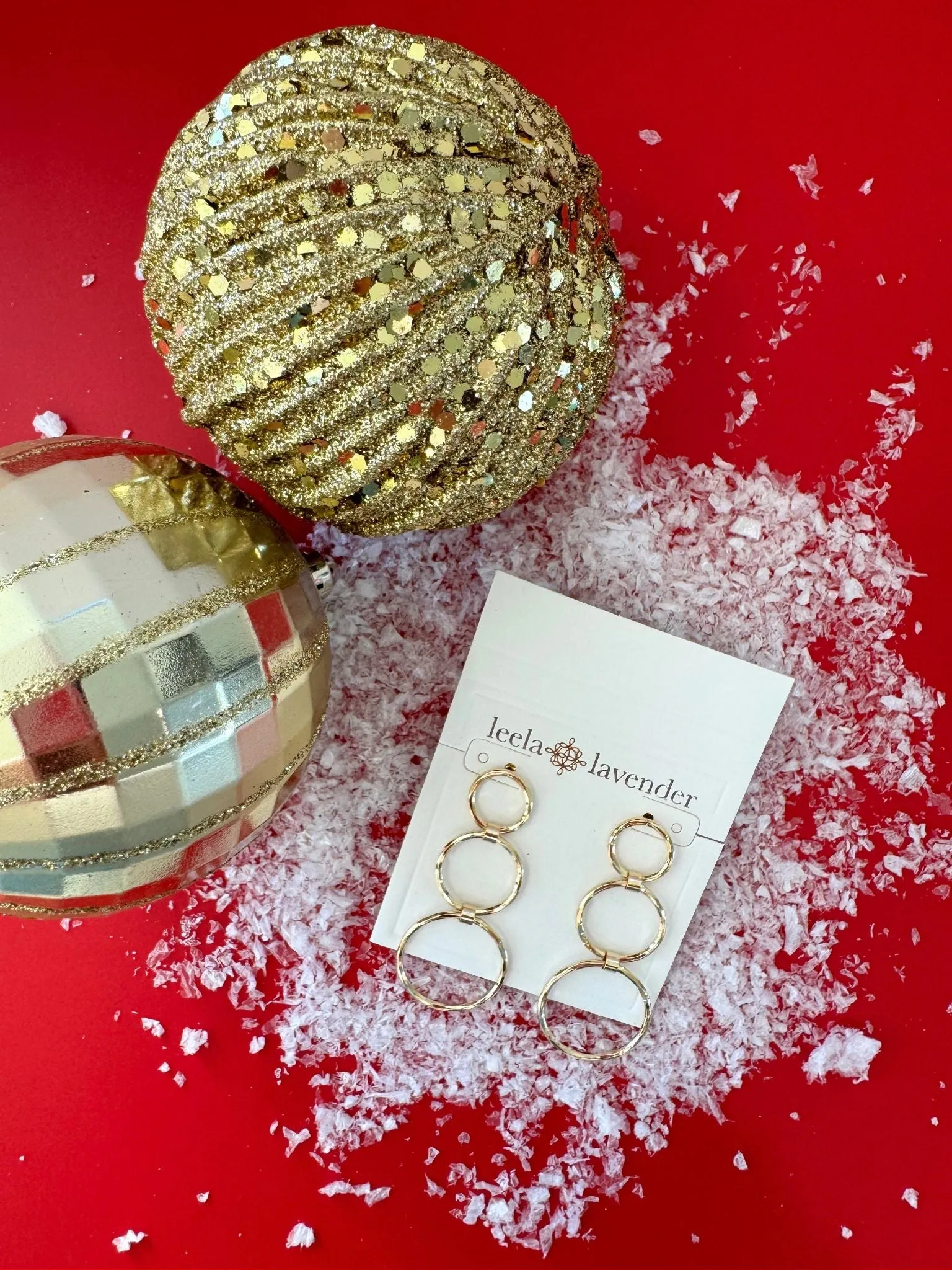 Three Circle Dangle Earring