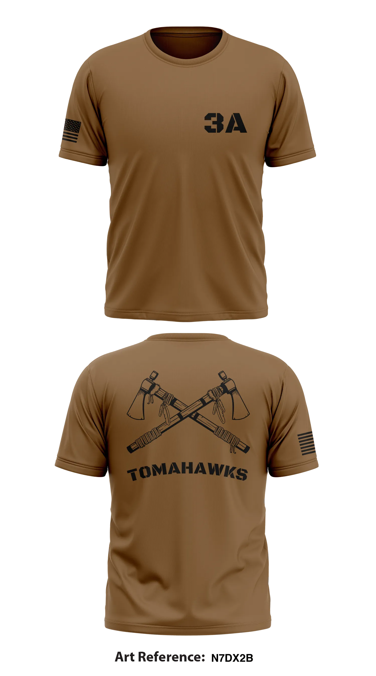 TOMAHAWKS Store 1 Core Men's SS Performance Tee - N7dX2B