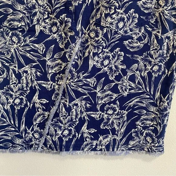TOMMY BAHAMA Mar-A-Sketch Floral Denim Skirt