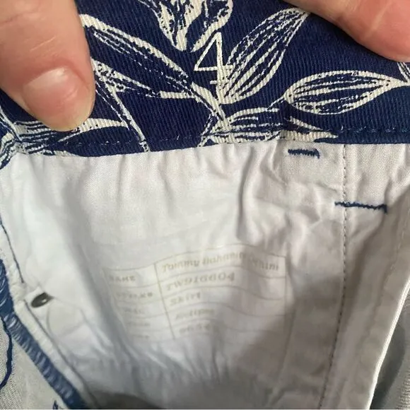 TOMMY BAHAMA Mar-A-Sketch Floral Denim Skirt
