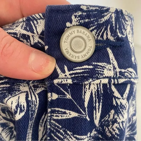 TOMMY BAHAMA Mar-A-Sketch Floral Denim Skirt