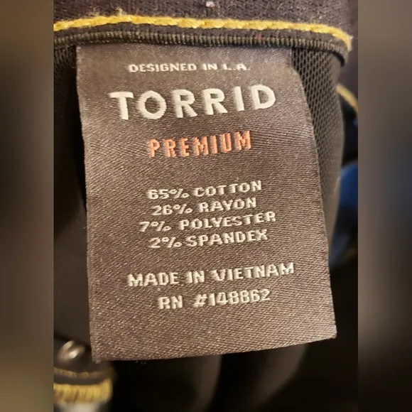 TORRID Premium Denim Distressed Bombshell Skinny  Jeans Size 22Tall