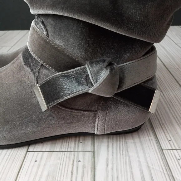 Torrid Velvet Bow Ankle Bootie
