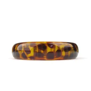 Tortoise Acrylic Bangle - Narrow (WS)