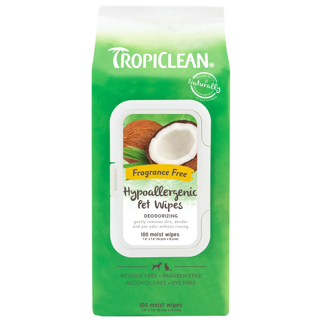 Tropiclean Hypo-Allergenic Wipes
