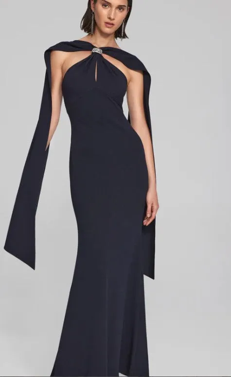 Trumpet Gown with Rhinestone Detail Style 241786