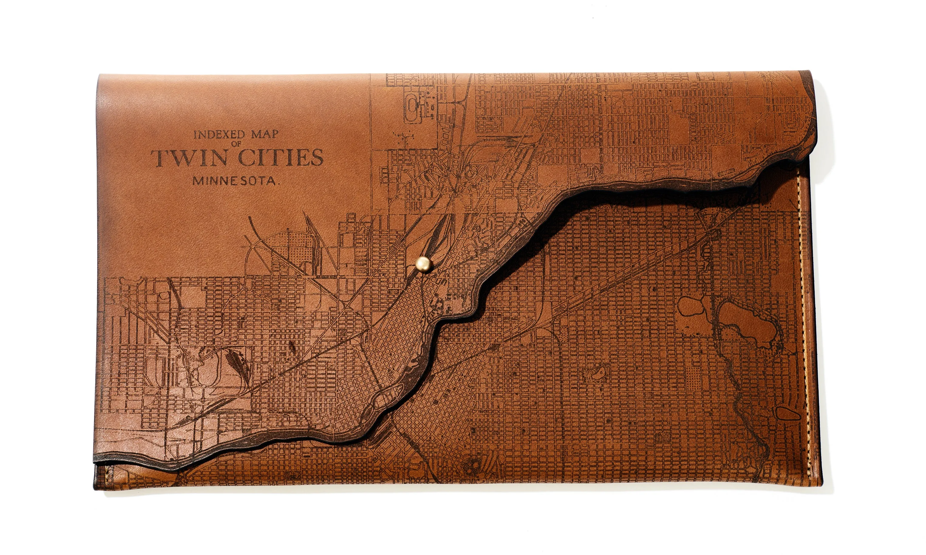 Twin Cities Map Clutch