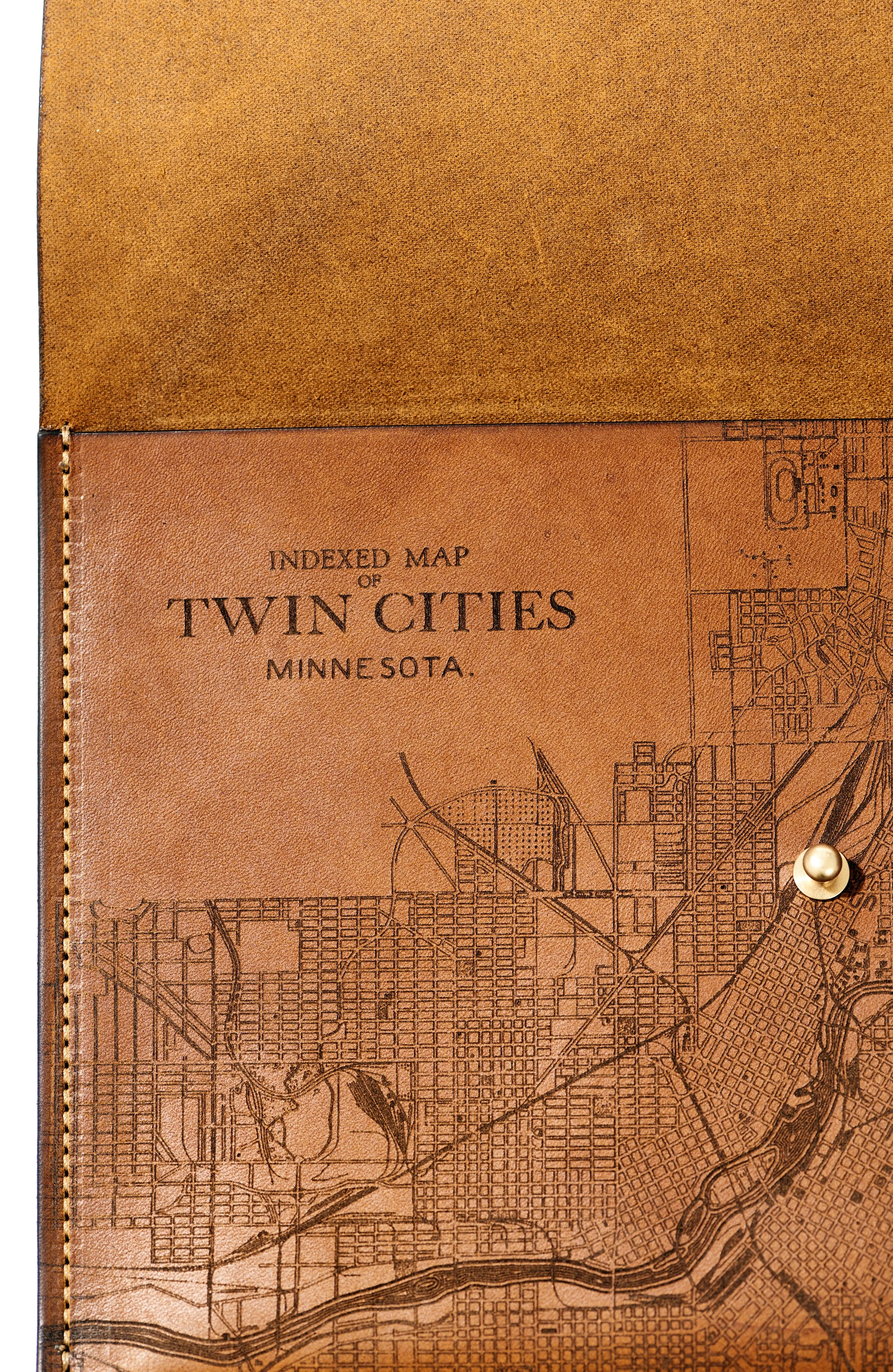Twin Cities Map Clutch