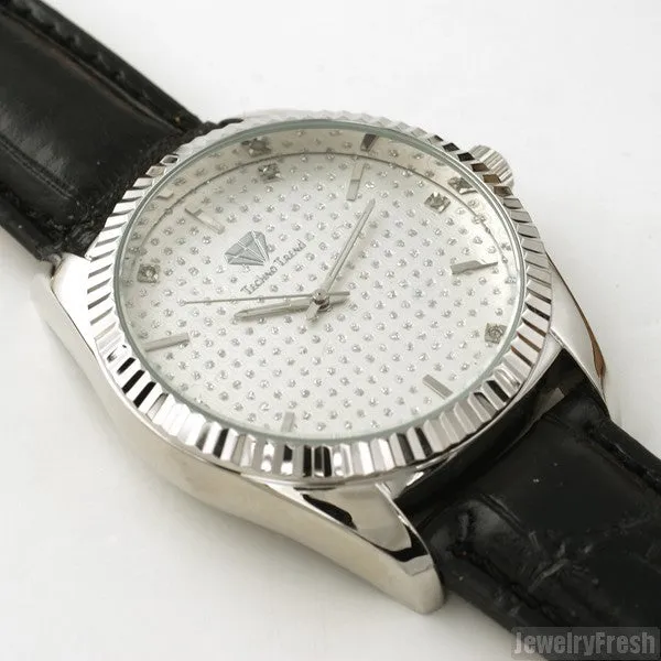 Two Tone Real Diamond Luxury Watch