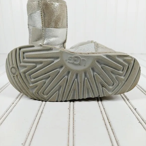 Ugg Classic Short II Gold Lined Patchwork Winter Boots K279