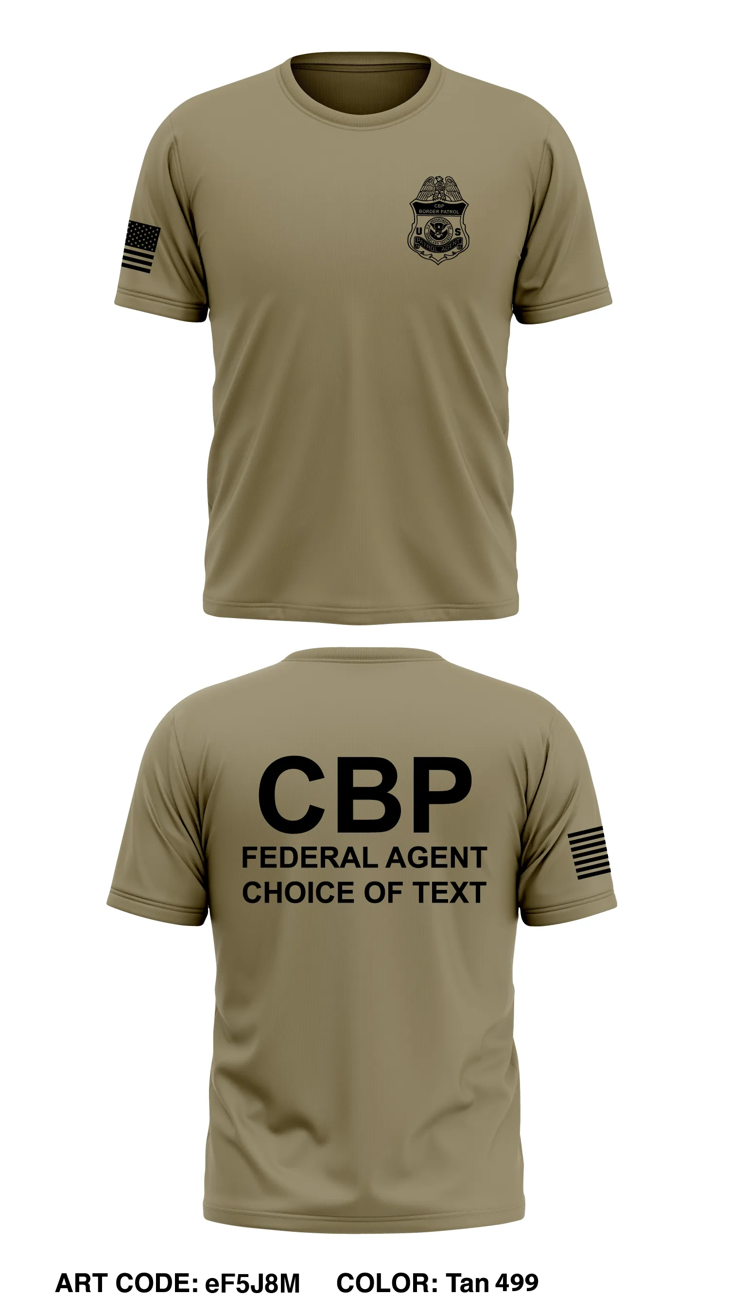 US Customs & Border Protection Core Men's SS Performance Tee - eF5J8M