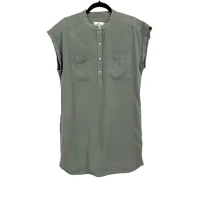Vineyard Vines Dolman Margo Shirt Dress Sage Green Tencel Womens Size 10