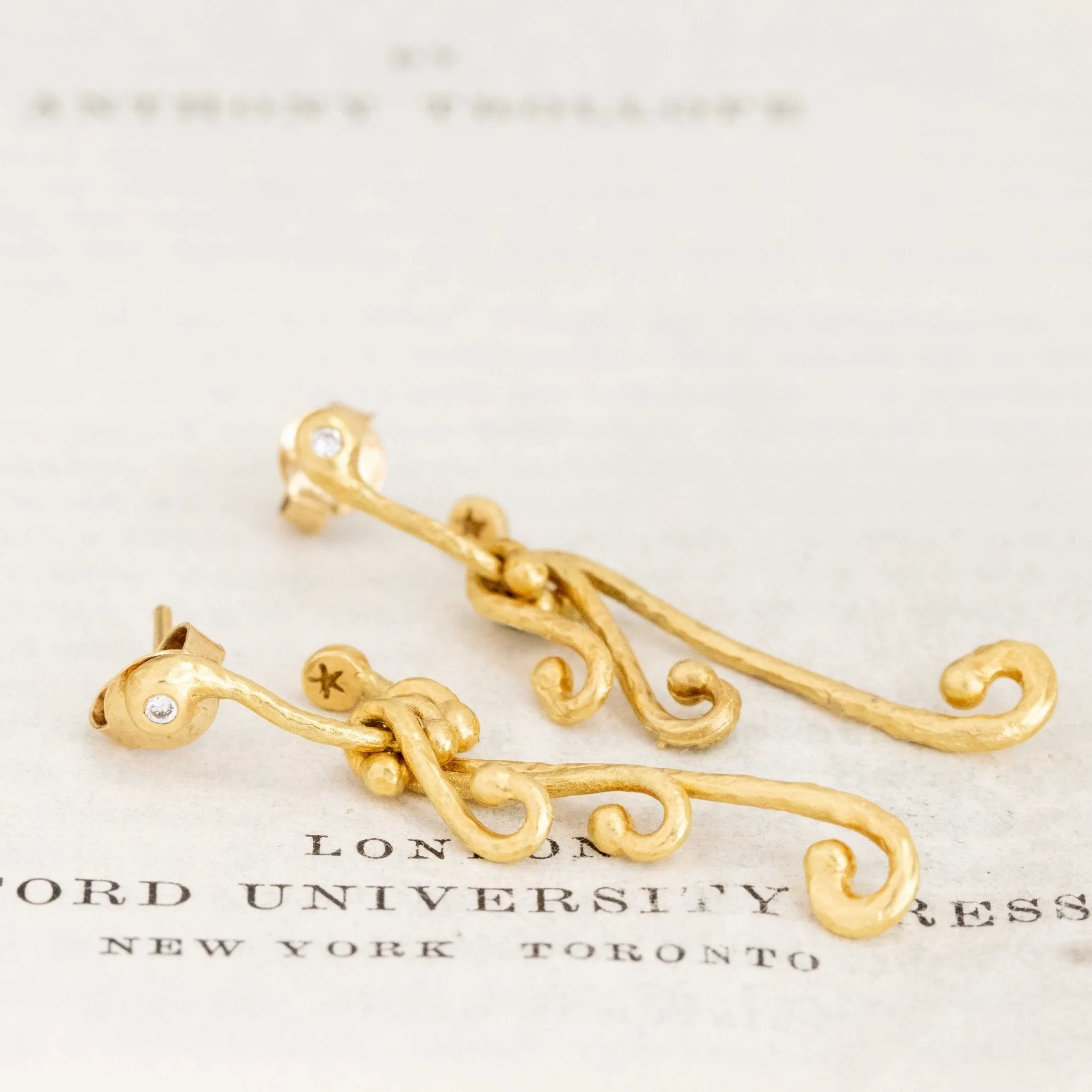 Vintage Fancy Gold Drop Earrings, by H. Stern