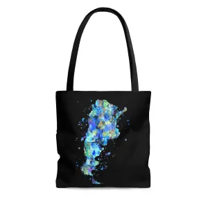 Watercolor Argentina  Map Tote Bag