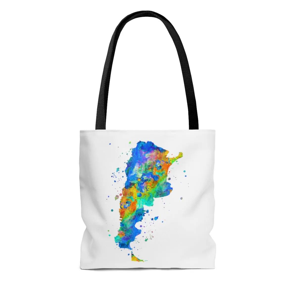 Watercolor Argentina  Map Tote Bag