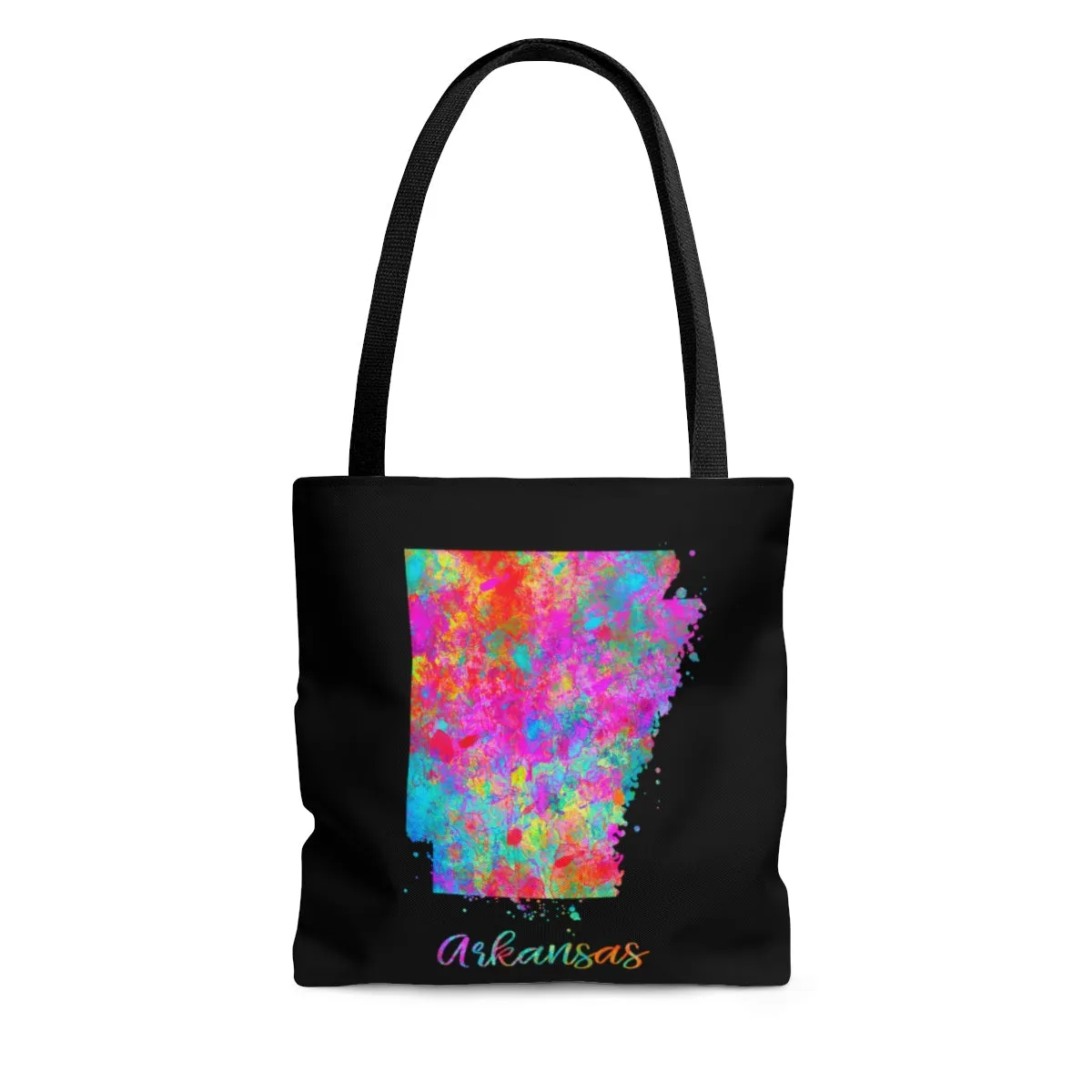 Watercolor Arkansas Map Tote Bag