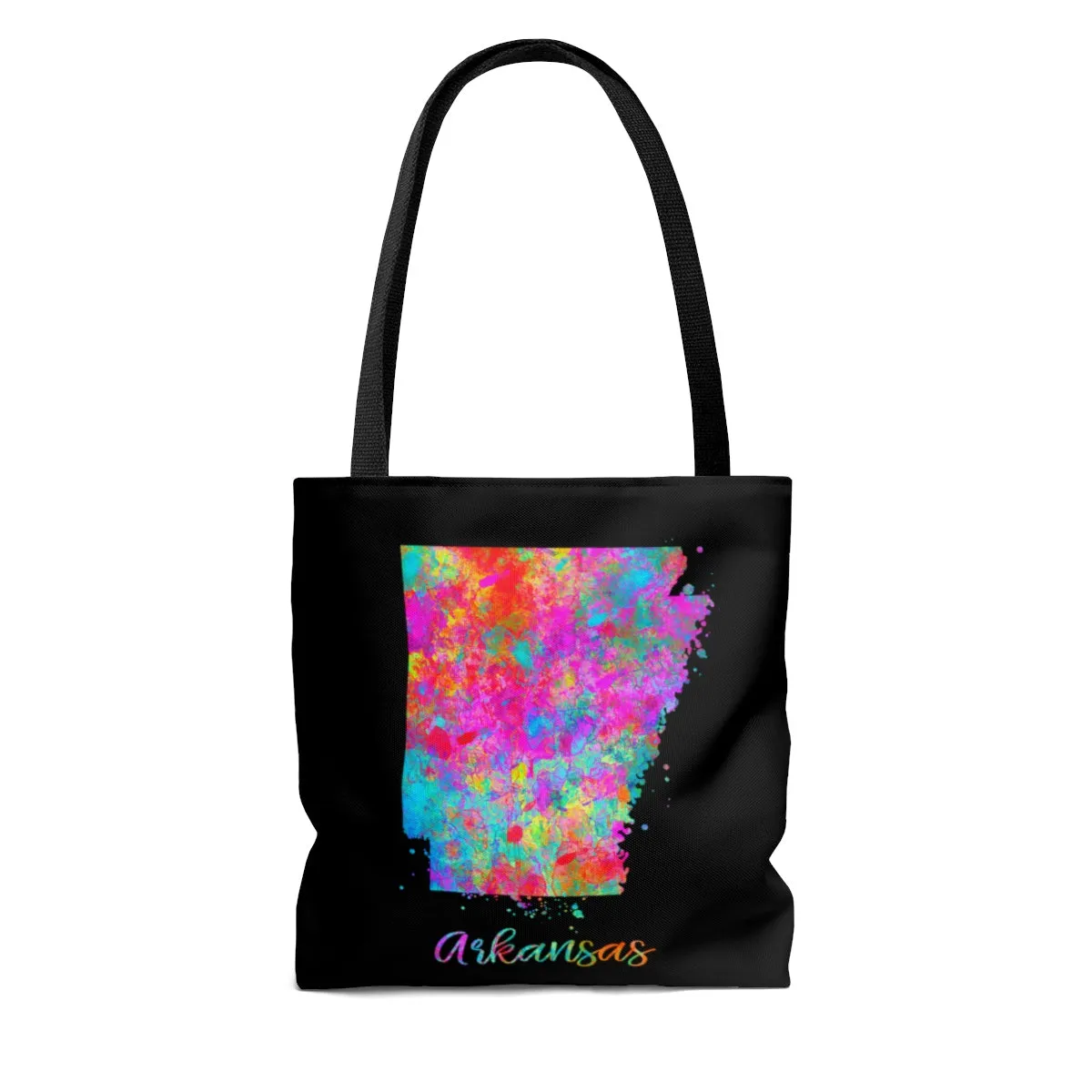 Watercolor Arkansas Map Tote Bag