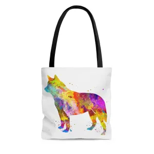 Watercolor Australian Cattle Dog Tote Bag