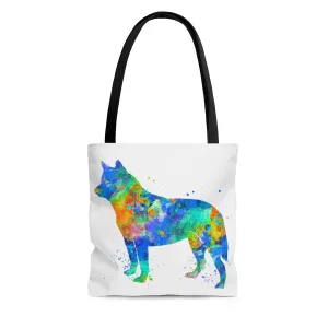 Watercolor Australian Cattle Dog Tote Bag
